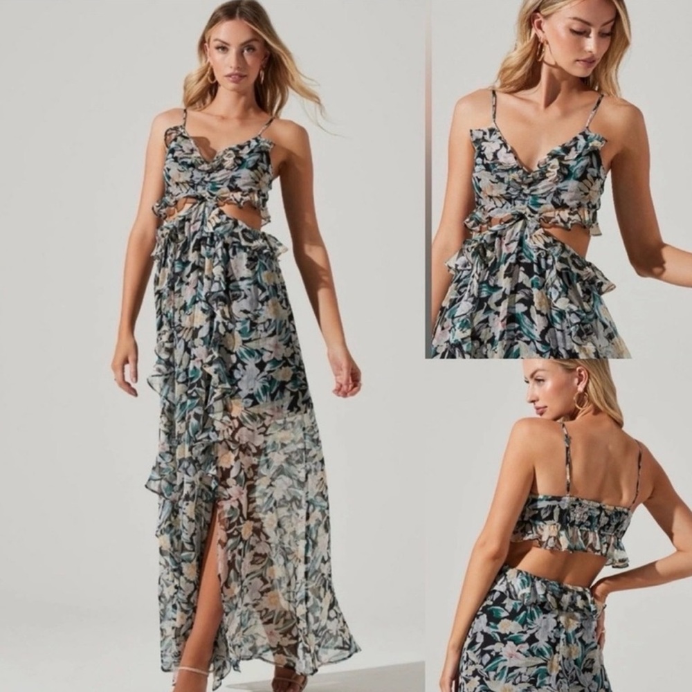 ASTR Palace Cutout dress